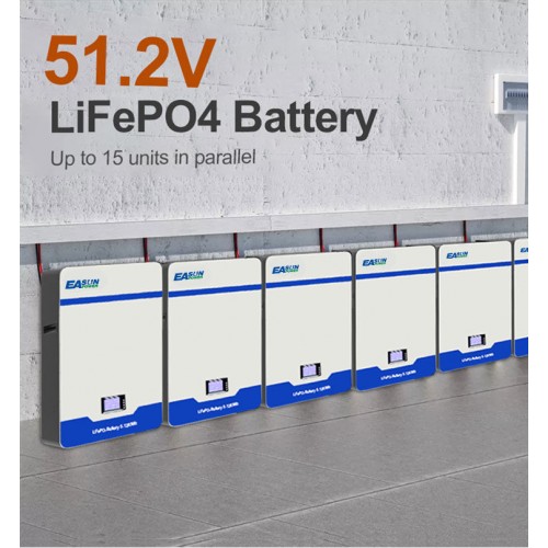 EASUN POWER Powerwall 48 В 100 Ач LiFePO4 акумулятор 5 кВт сонячна акумуляторна батарея RS485 CAN BMS 6000 циклів 10 років гарантії EASUN POWER Powerwall 48 В 100 Ач LiFePO4 акумулятор 5 кВт сонячна акумуляторна батарея RS485 CAN BMS 6000 циклів 10 років гарантії